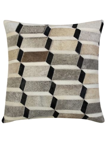 Mars & More Kussen "Cow illusion" beige/zwart - (L)45 x (B)45 cm