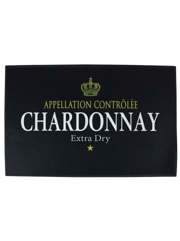 Mars & More Wycieraczka "Chardonnay" w kolorze czarnym - 50 x 75 cm