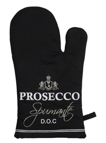 Mars & More 2-delige set: ovenwanten zwart - (L)33 x (B)17 cm