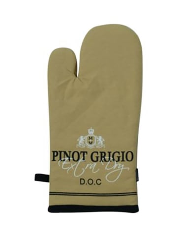 Mars & More 2-delige set: ovenhandschoenen "Pinot Grigio" wit - (L)33 x (B)17 cm