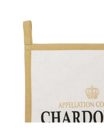 Mars & More Łapki kuchenne (2 szt.) "Chardonnay" w kolorze białym - 20 x 20 cm