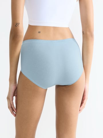 Sloggi 3-delige set: hipsters lichtblauw/donkerblauw/wit