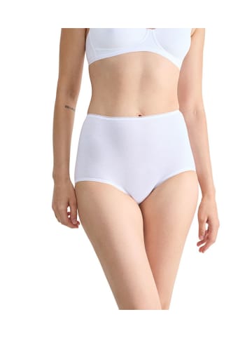 Sloggi Pełne figi high waist "24/7" w kolorze białym