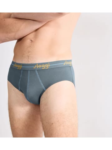 Sloggi 2-delige set: slips donkerblauw/blauw