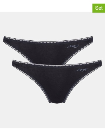 Sloggi 2-delige set: slips zwart