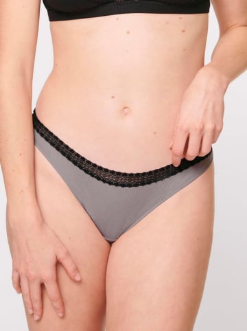 Sloggi 2-delige set: strings grijs/zwart