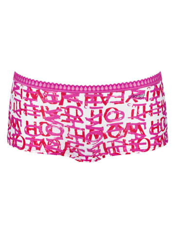 Sloggi 3-delige set: hipsters roze/rood/wit