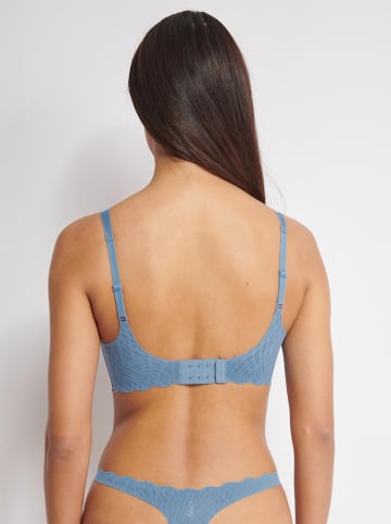 Sloggi Biustonosz "Zero Feel" w kolorze błękitnym