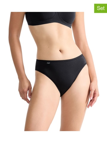 Sloggi 2er-Set: Slips "Cotton Tai" in Schwarz