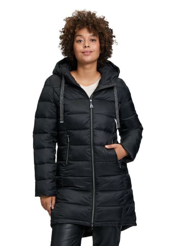 CARTOON Płaszcz pikowany w kolorze czarnym