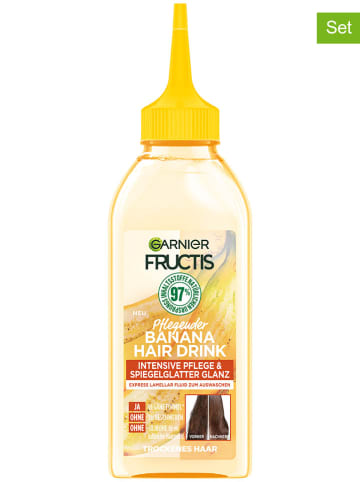 Garnier Odżywki w płynie (3 szt.) "Fructis Hair Drink Banana" - po 200 ml