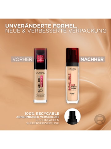 L'Oréal Paris Podkład "Infaillible 32H Fresh Wear Make-up - 392 Cool" - 30 ml