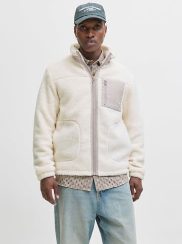 Jack & Jones Kurtka pluszowa w kolorze kremowym