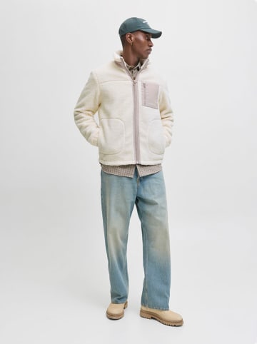 Jack & Jones Kurtka pluszowa w kolorze kremowym