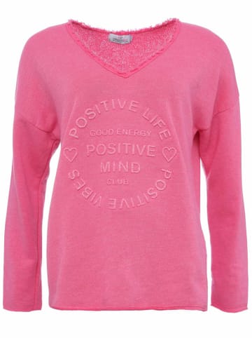 Zwillingsherz Sweatshirt "Positive Mind" in Pink