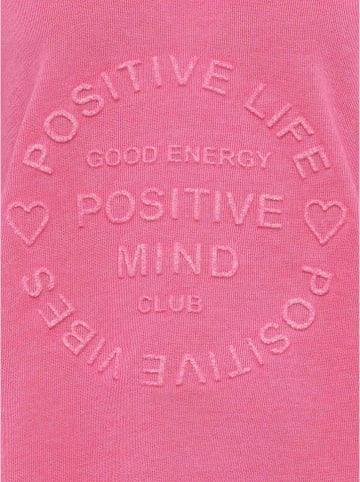 Zwillingsherz Sweatshirt "Positive Mind" roze