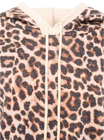 Zwillingsherz Hoodie "Leo" in Beige/ Braun