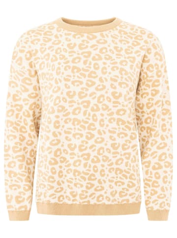 Zwillingsherz Trui " Gestrickter-Leo" beige