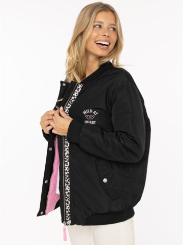 Zwillingsherz Blouson "Wild At Heart" in Schwarz