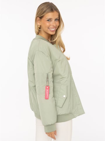 Zwillingsherz Blouson "Happy" lichtgroen/roze