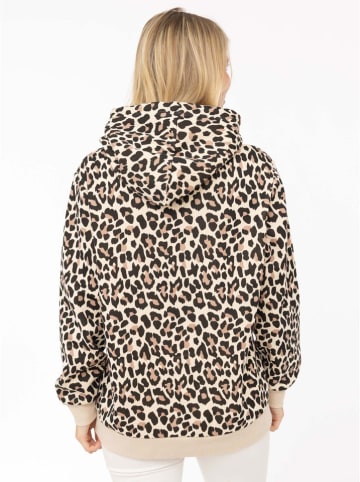 Zwillingsherz Hoodie "Sweet Heart Leo" in Creme/ Hellbraun/ Rosa