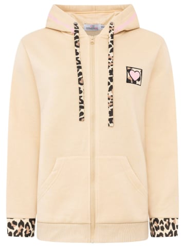 Zwillingsherz Hoodie "Wild Heart" in Beige