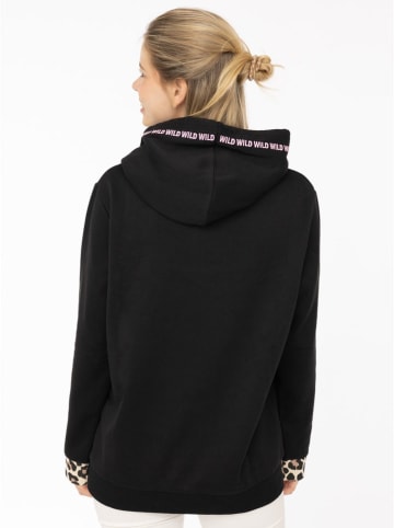 Zwillingsherz Hoodie "Wild Heart" zwart