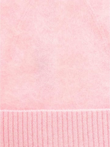 Zwillingsherz Kaszmirowa czapka w kolorze jasnoróżowym