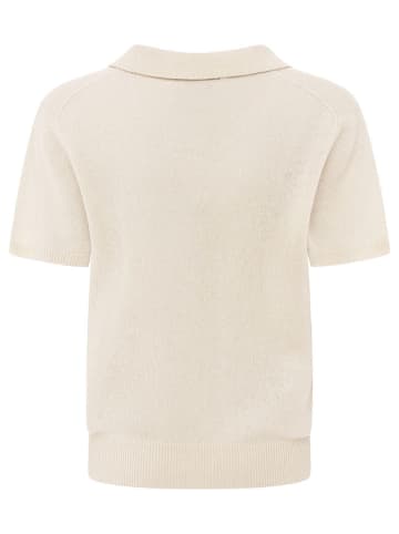 Zwillingsherz Kaszmirowa koszulka polo w kolorze beżowym