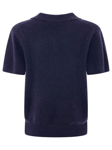 Zwillingsherz Kasjmier poloshirt donkerblauw