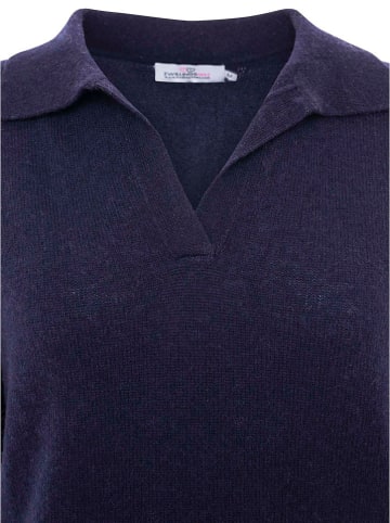 Zwillingsherz Koszulka polo w kolorze granatowym