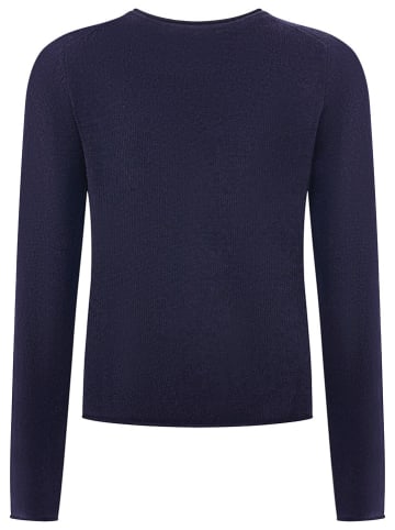 Zwillingsherz Kaszmirowa koszulka w kolorze granatowym