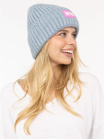 Zwillingsherz Mütze in Blau