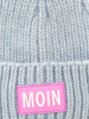 Zwillingsherz Mütze in Blau