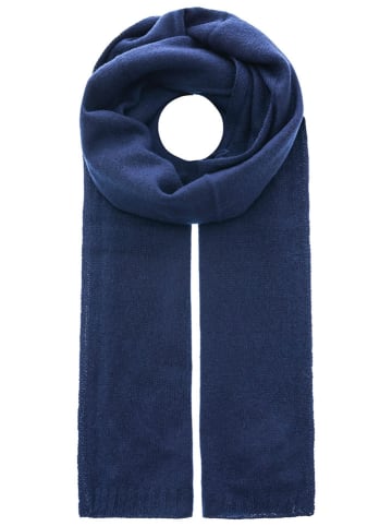 Zwillingsherz Kaschmir-Schal in Dunkelblau - (L)180 x (B)28 cm