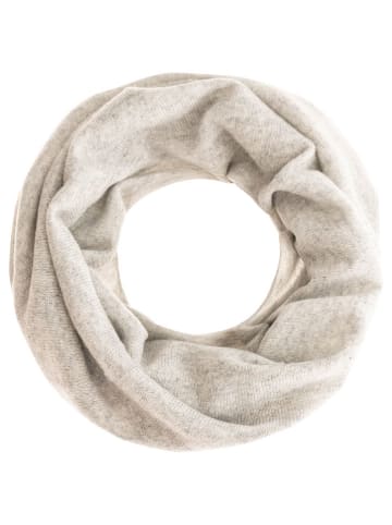 Zwillingsherz Kaschmir-Loop-Schal in Grau - (L)30 x (B)50 cm