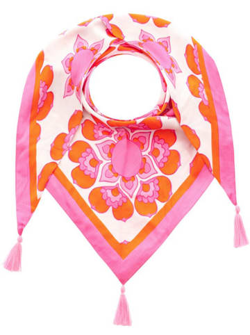 Zwillingsherz Dreieckstuch "Ornamente" in Bunt - (L)200 x (B)95 cm