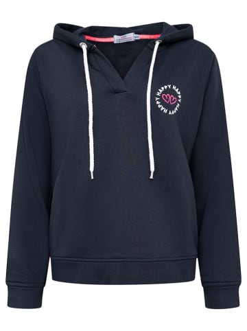 Zwillingsherz Bluza "Smile Everyday Enjoy" w kolorze granatowym