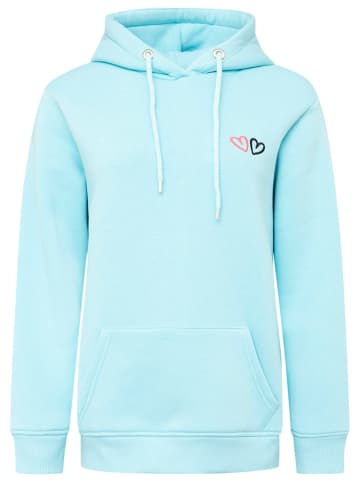 Zwillingsherz Hoodie "Lima" in Türkis