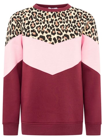 Zwillingsherz Sweatshirt "Konny" rood/lichtroze