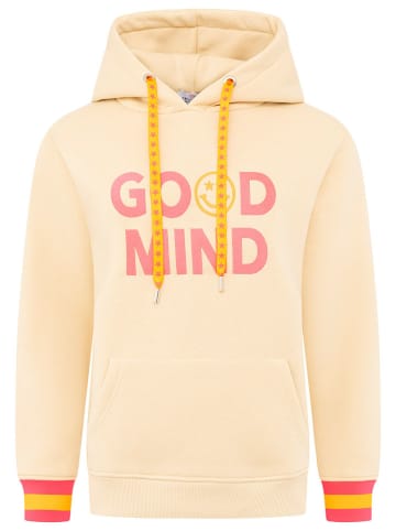 Zwillingsherz Hoodie "Good Mind" perzikkleurig