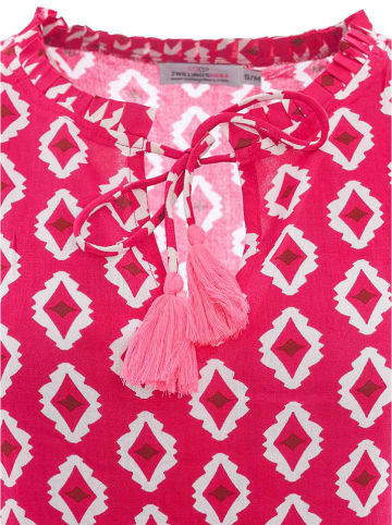 Zwillingsherz Jurk "Lise" roze/rood