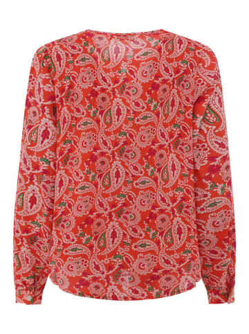 Zwillingsherz Bluzka "Paisley Traum" w kolorze czerwonym