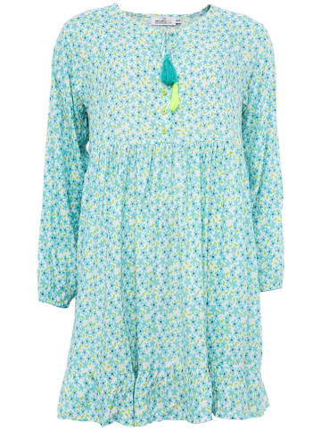 Zwillingsherz Jurk "Zita" lichtblauw/wit