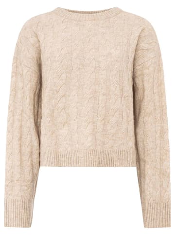 Zwillingsherz Pullover in Beige
