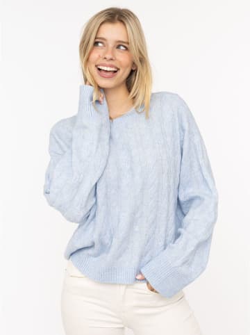 Zwillingsherz Trui lichtblauw