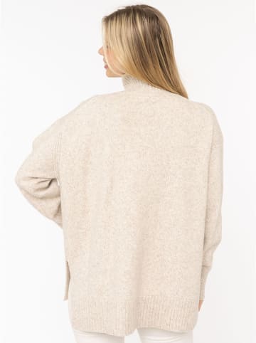 Zwillingsherz Pullover in Beige