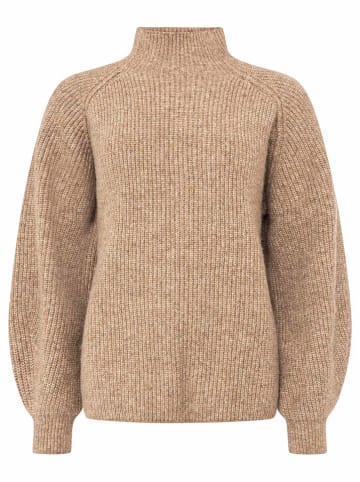 Zwillingsherz Pullover in Beige