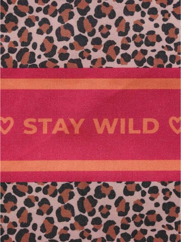 Zwillingsherz Shopper "Janice" in Rot/ Rosa/ Schwarz - (B)45 x (H)38 x (T)17 cm