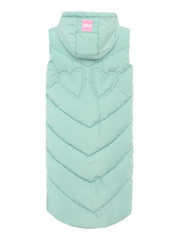Zwillingsherz Kamizelka pikowana w kolorze miętowym